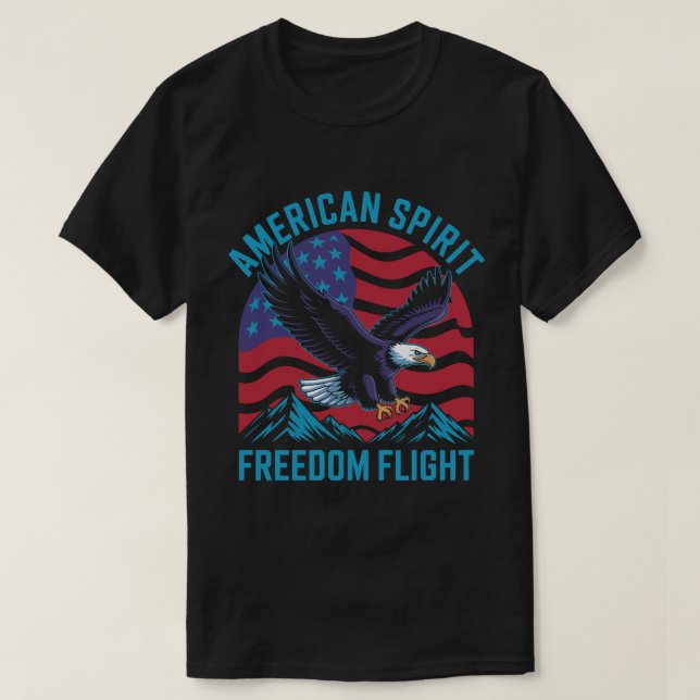 T-shirt Tee-shirt Merican Spirit (Design devant)