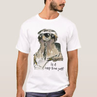 Tee - shirt mignon de paresse de bande dessinée