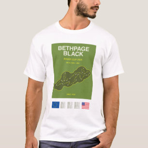 T-shirt Tee-shirt Minimaliste Bethpage Black Ryder Cup Lin