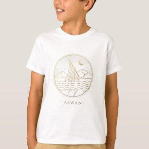 T-shirt Tee-shirt minimaliste pour enfants Aswan Sailboat