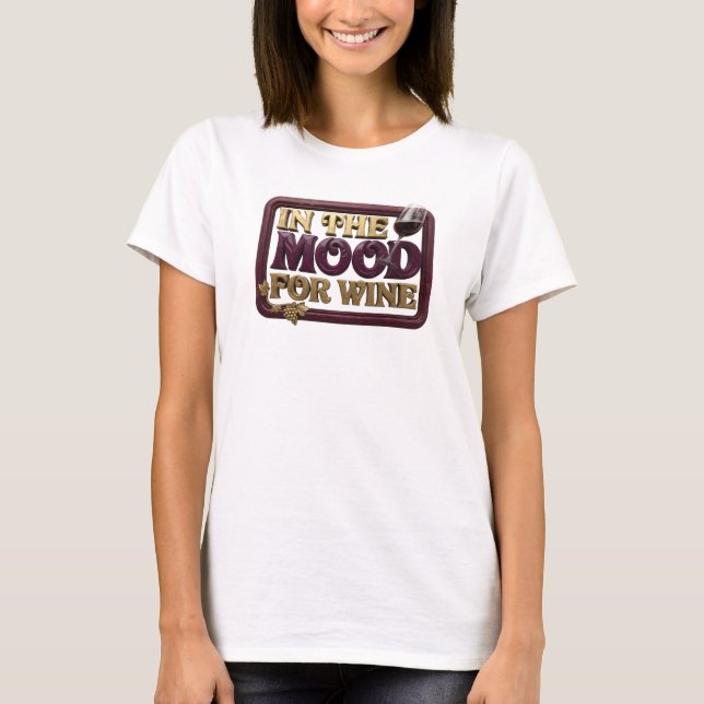 T-shirt Tee-shirt moderne rose À L'APÉTIT DE VIN Déclarati (Devant)