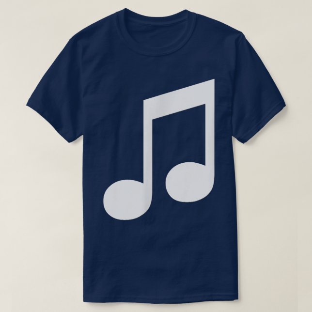 T-shirt Tee-shirt Music 8th Notes  (Design devant)