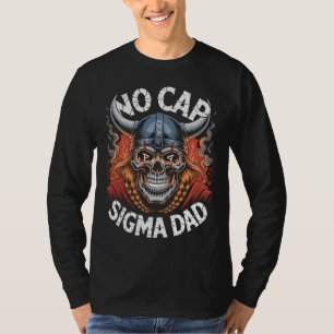 T-shirt Tee-shirt No Cap Sigma Dad Viking Skull pour pères