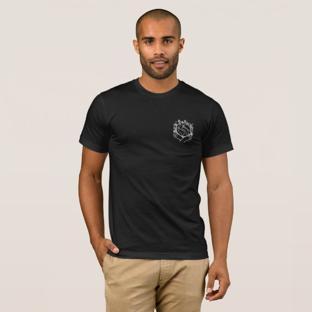 T-shirt Tee-shirt noir classique (Devant entier)