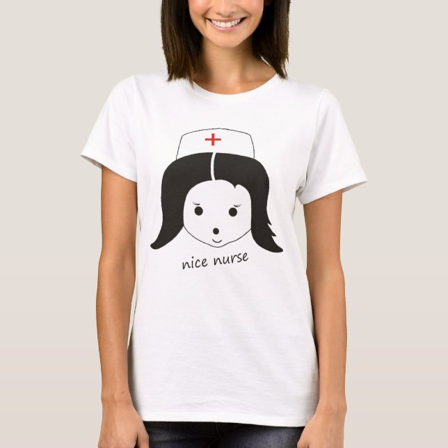 T-shirt Tee-shirt « nurse nice " (Devant)