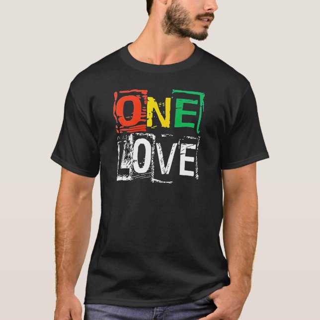 T-shirt Tee-shirt One Love ❤️🌍 (Devant)
