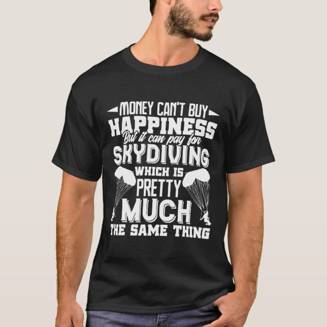 T-shirt Tee shirt parachutisme parachutisme (Devant)