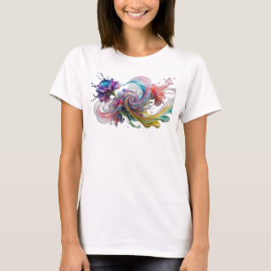 T-shirt Tee-shirt personnalisé ABSTRACT ART Argent Classiq