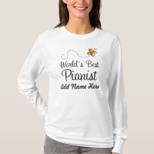 T-shirt Tee - shirt personnalisé de musique de pianiste