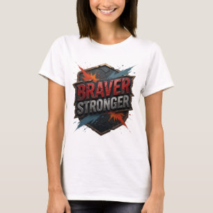 T-shirt Tee-shirt personnalisé Fresh Silver BRAVER STRONGE