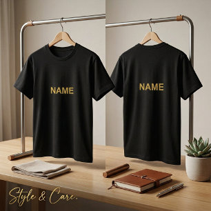 T-shirt Tee-shirt personnalisé noir pour toutes les occasi