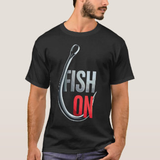 T-shirt Tee-shirt Poisson Sur Hameçon De Pêche Humour De P