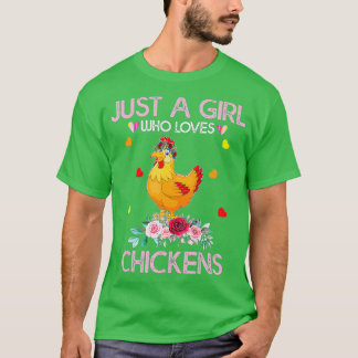 T-shirt Tee-shirt poulet pour femmes et enfants juste une
