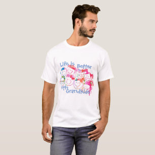 T-shirt Tee - shirt pour des grands-parents (en pastel)