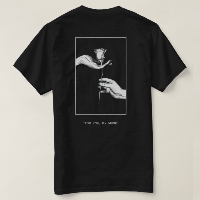 T-shirt Tee-shirt « Pour toi, ma muse »  (Design dos)