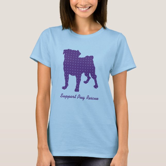 T-shirt Tee - shirt pourpre de Puggy de délivrance de (Devant)