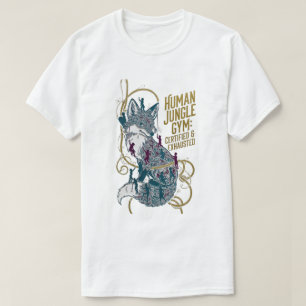 T-shirt Tee-shirt Renard Gymnase Humain Certifié & Épuis