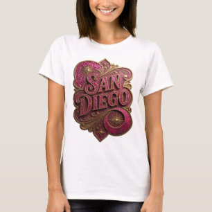 T-shirt Tee-shirt rose propre SAN DIEGO