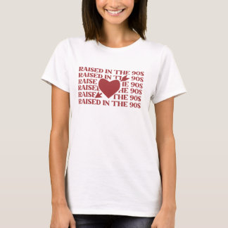 T-shirt Tee-shirt rouge cœur des années 90