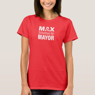 T-shirt Tee - shirt rouge MaxForMayor