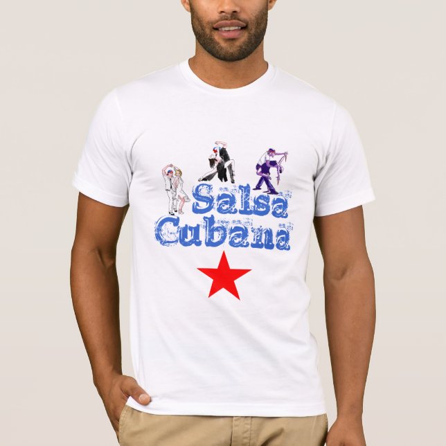 T-shirt Tee-shirt salsa Cubana (Devant)