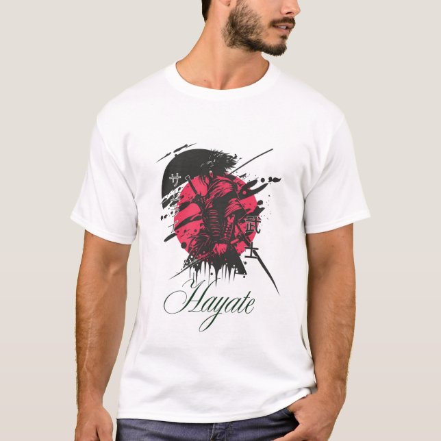 T-shirt Tee-shirt Samurai Design (Devant)