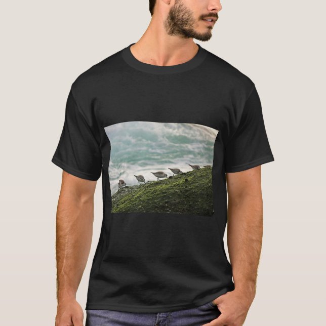 T-shirt Tee-shirt Sérénité Oiseaux de Mer Océan (Devant)