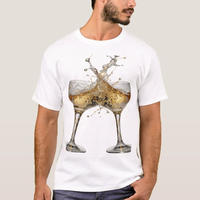 T-shirt Tee-shirt Snappy Silver CHEERS (Devant)