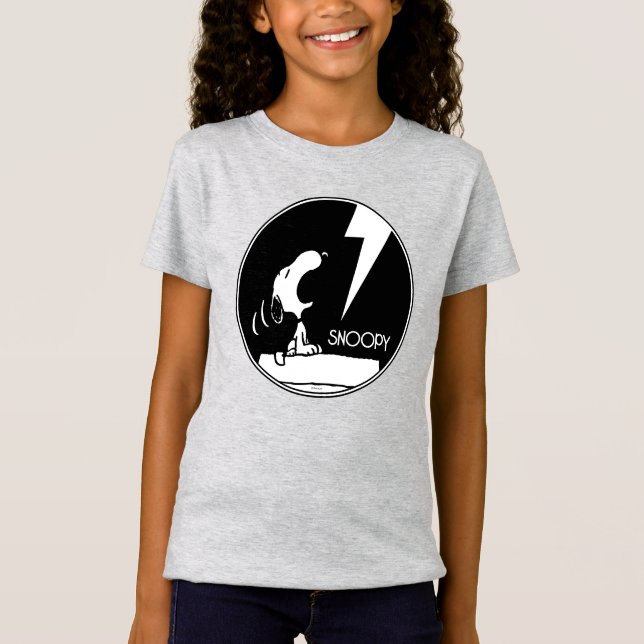 T-Shirt Tee - shirt | Snoopy Howling (Devant)