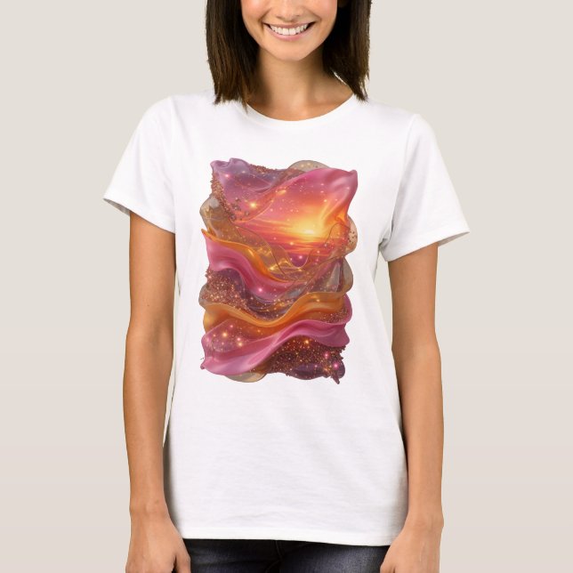 T-shirt Tee-shirt Statement Argent ART ABSTRAIT Statement (Devant)