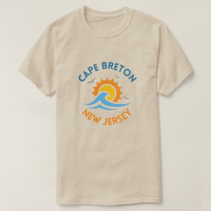 T-shirt Tee-shirt Sunny Waves Cape Breton