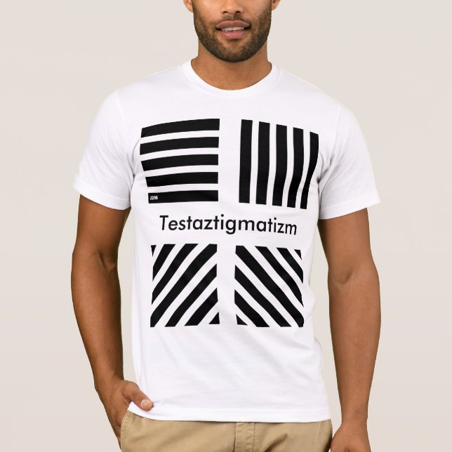 T-shirt Tee shirt Testaztigmatizm  J2M (Devant)