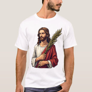 T-shirt Tee-shirt vintage avec gravure Jésus Victoire Palm