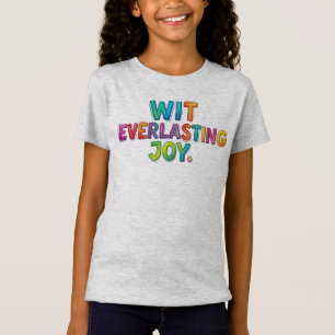 T-Shirt Tee-shirt Wit Everlasting Joy – Humour Intemporel