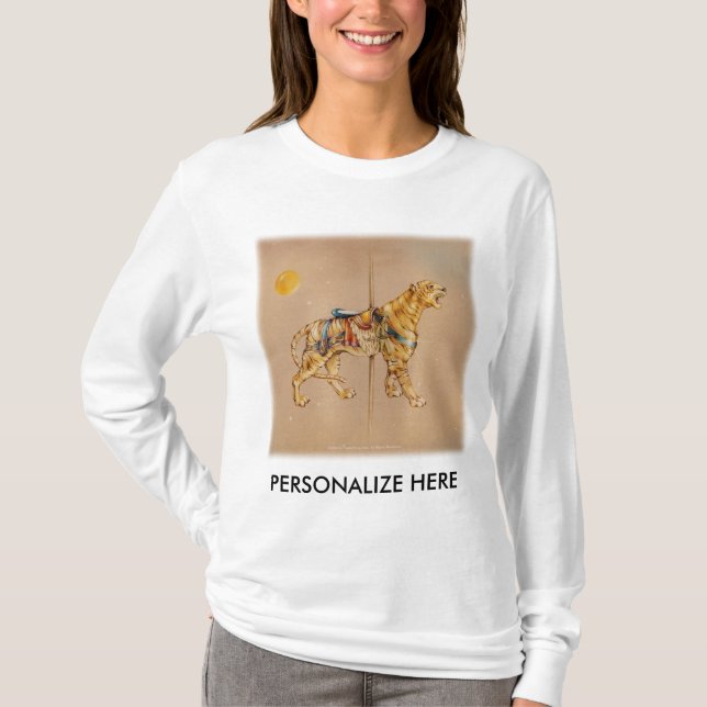 T-shirt Tee - shirts à long feuillage pour femmes - Carous (Devant)