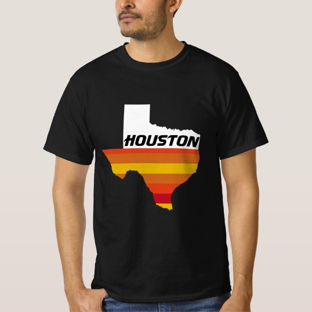 T-shirt Tee - shirts-cadeaux des Astros de baseball de Hou (Devant)