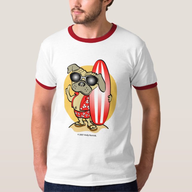 T-shirt Tee - shirts Carlins de Retro Surfin (Devant)