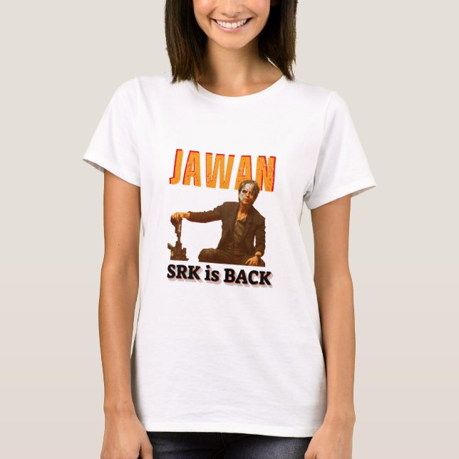 T-shirt Tee - shirts de cinéma Jawan l Shahrukh Khan l Bol (Devant)