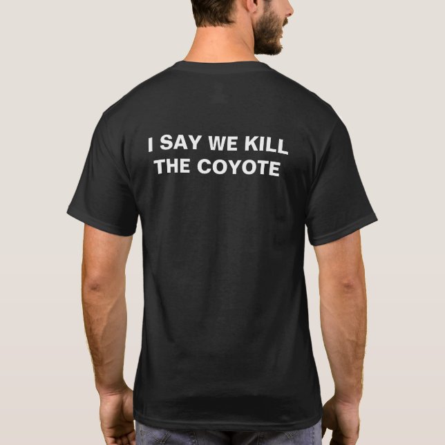T-shirt Tee - shirts de coyote de poulet (Dos)