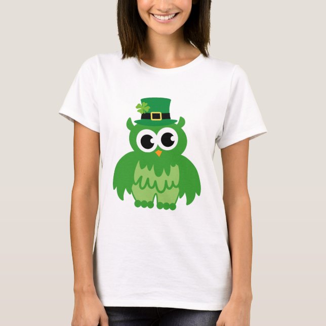 T-shirt Tee - shirts de dessins animés de hibou Jour de la (Devant)