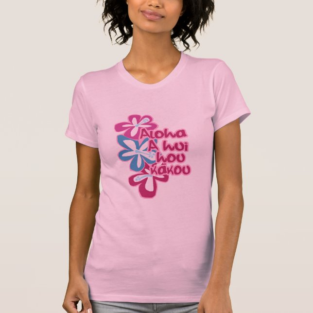 T-shirt Tee - shirts de Gals de fleurs de Pokii (Devant)
