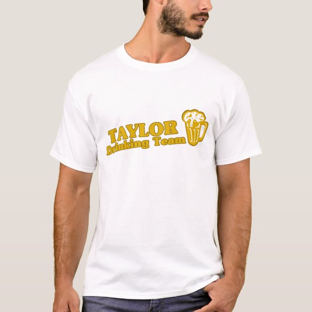 T-shirt tee - shirts de l'équipe de boisson Taylor (Devant)
