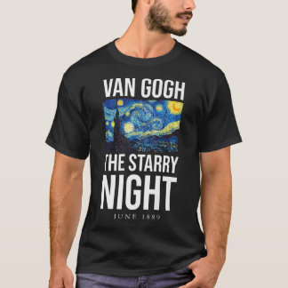 T-shirt Tee - shirts de nuit étoilés, Cool Vincent Van Gog