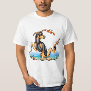 T-shirt Tee - shirts désagréables noirs de Pinscher de