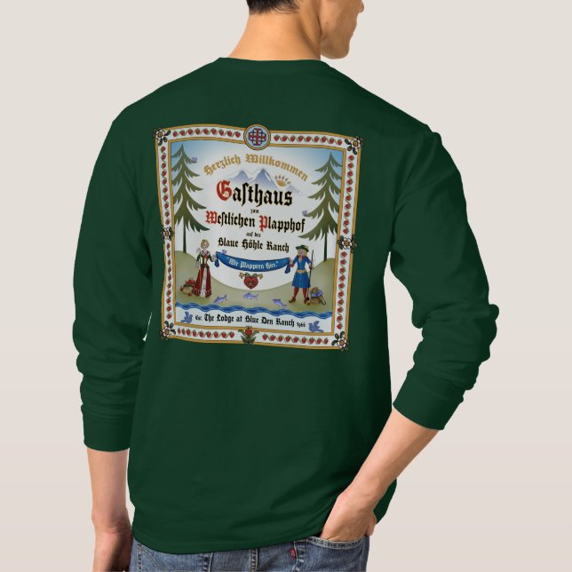 T-shirt Tee - shirts Dos et poches Imprimer ~ Lodge Signal (Dos)