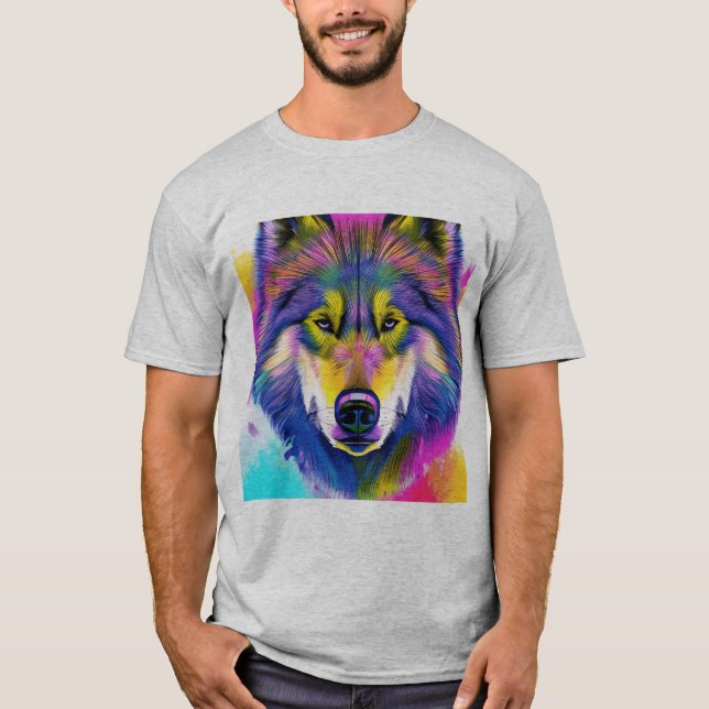 T-shirt Tee - shirts du loup de bois (Devant)
