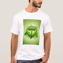 "Tee - shirts du monde vert - Portez votre amour p