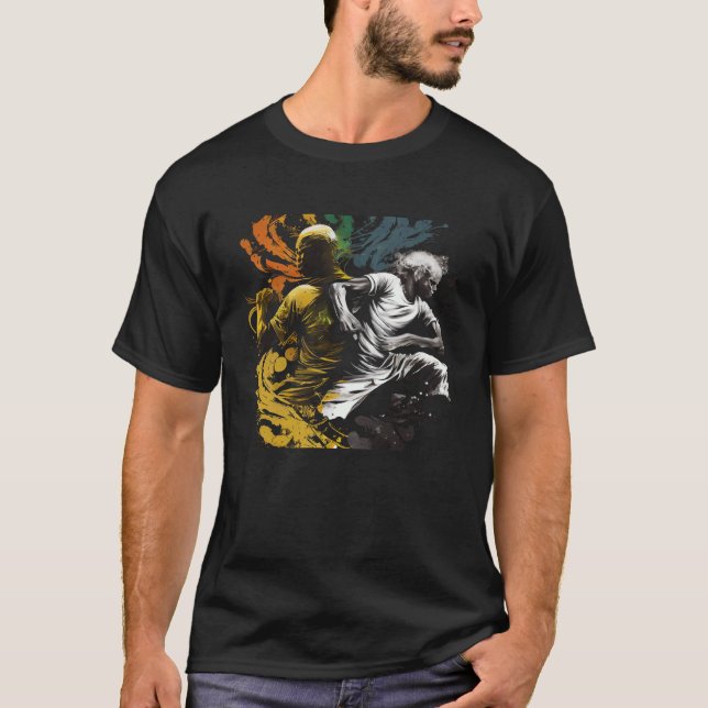 T-shirt Tee - shirts graphiques de Capoeira brésilienne po (Devant)