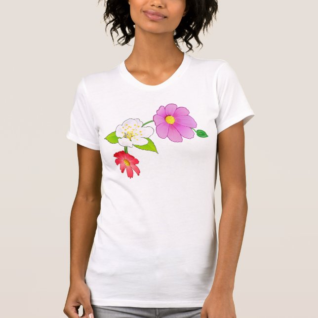 T-shirt Tee - shirts hawaïens pour des femmes (Devant)