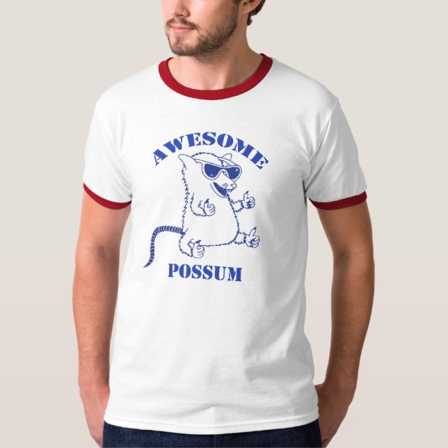 T-shirt Tee - shirts impressionnants d'opossum (Devant)